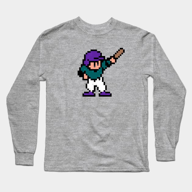 8-Bit Home Run - Arizona Long Sleeve T-Shirt by The Pixel League